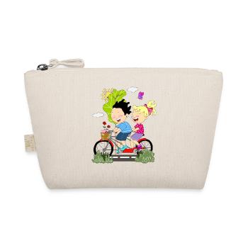 Chemise cadeau couple vélo - Trousse biologique - nature - Devant