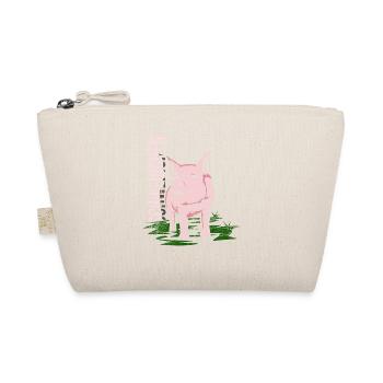Schweinchen - Bio-Täschchen - Natur - Vorne