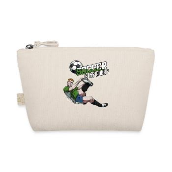 Soccer Is My Hobby | Football Statement Gift - Organic Pouch - nature - Front
