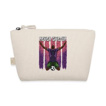 Ne jamais abandonner | Cadeau de motivation de football - Trousse biologique - nature - Devant