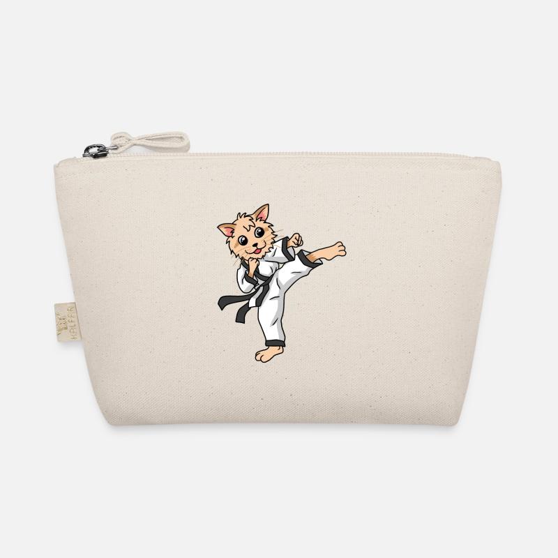 Karate Katze Bio-Täschchen
