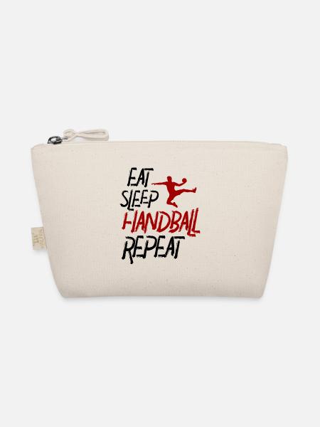 Eat Sleep Handball Repeat - Bio-Täschchen - Natur