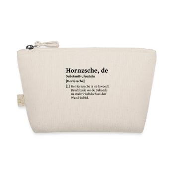Hausbau Renovieren sächsisch Sachsen Shirt Spruch - Bio-Täschchen - Natur - Vorne