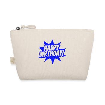 Happy Birthday - Bio-Täschchen - Natur - Vorne