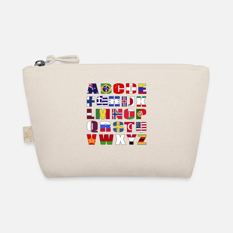 Countries Flags Alphabet Organic Pouch