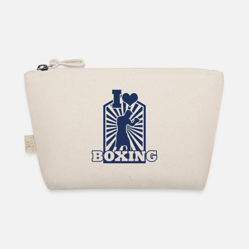 Boxkampf Boxerin Boxen Boxer Boxing - Bio-Täschchen - Natur
