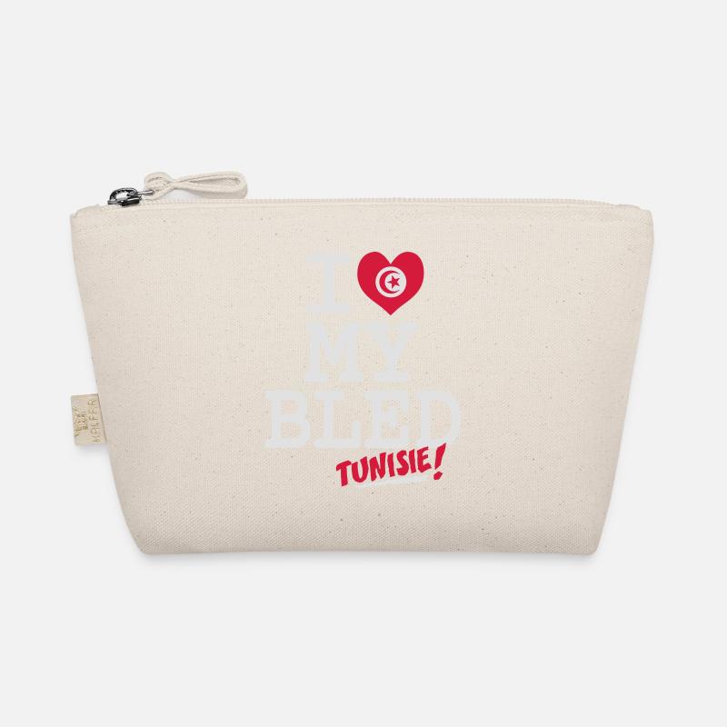 I love MY BLED Tunisie - Bio-Täschchen - Natur