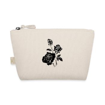 BLACK ROSE FLOWERS - Organic Pouch - nature - Front