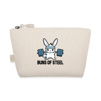 Fitness Motivation Gym Rabbit Sport Gift - Organic Pouch - nature - Front