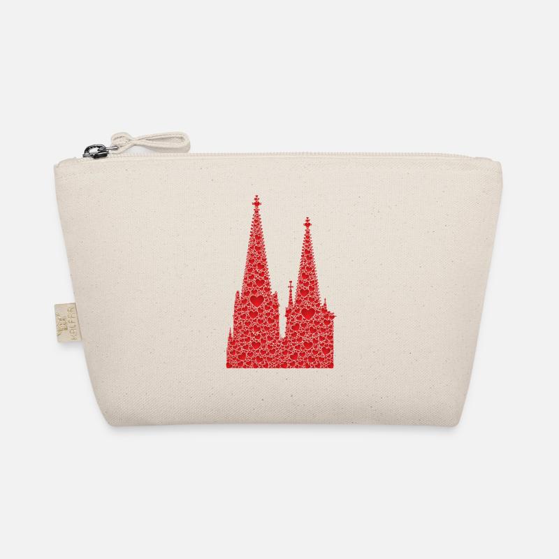 Cathédrale de Cologne Coeurs Kölle Amour Coeur Carnaval Cologne Trousse biologique