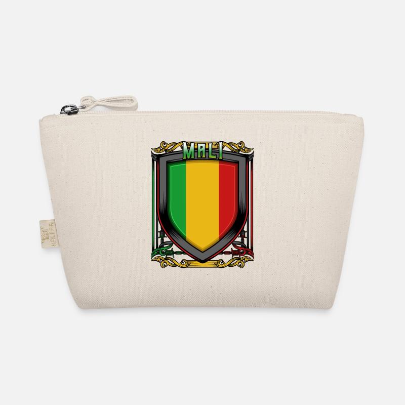 Malische Wappen Republik Mali Malier Geschenkidee - Bio-Täschchen - Natur