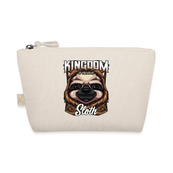 Modern Faultier Gesicht Trendy Wildtier Geschenk - Bio-Täschchen - Natur - Vorne