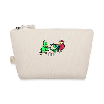 Parrots paint everything beautifully colorful - Organic Pouch - nature - Front