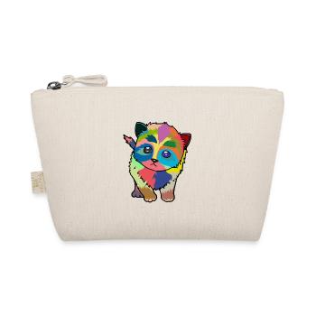 Little colorful cute cat - Organic Pouch - nature - Front