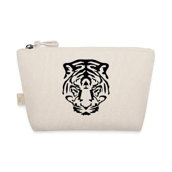tiger tiger tattoo tribal animal geek face - Organic Pouch - nature - Front