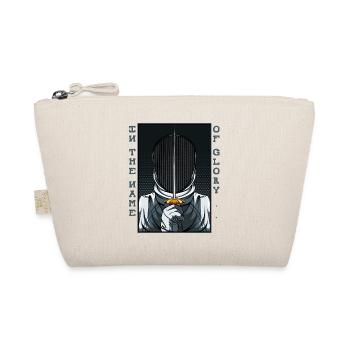 In The Name Of Glory | Fencing Fencer Gift - Organic Pouch - nature - Front