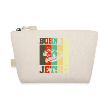 Born to Jetski Jet Ski Gift - Organic Pouch - nature - Front