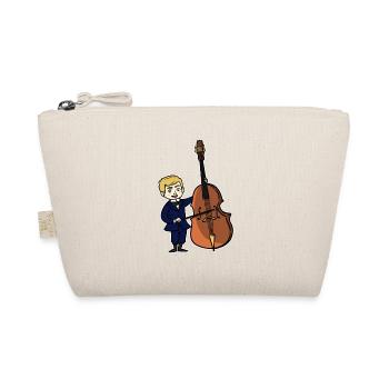 Double bass child - Organic Pouch - nature - Front