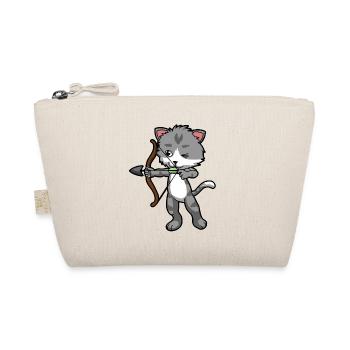 Amour Chat avec flèche et arc tireur - Trousse biologique - nature - Devant