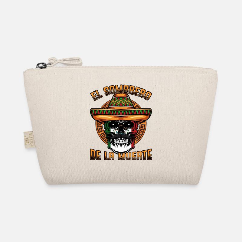 Mexican Skull Mexico Sombrero Gift Idea Organic Pouch