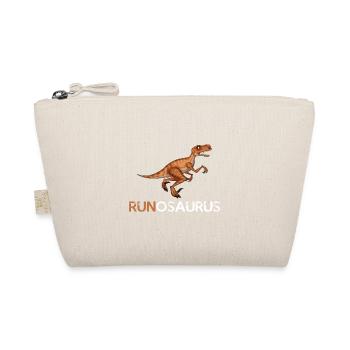 Laufen Dinosaurier Geschenk Dino lustig - Bio-Täschchen - Natur - Vorne