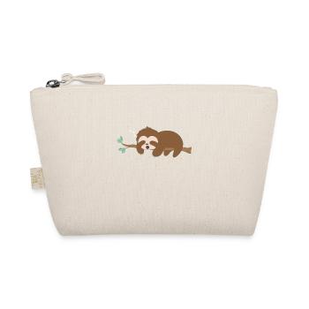 Funny sloth T-shirt Sloth is tired zZz - Organic Pouch - nature - Front