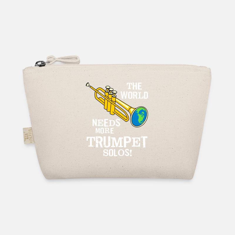 Trompete Solos Weißer Text Bio-Täschchen