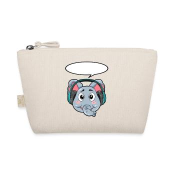 Eléphant avec écouteurs - Trousse biologique - nature - Devant