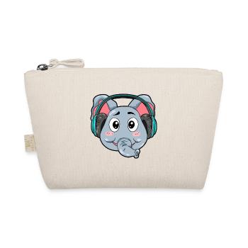 Eléphant avec écouteurs - Trousse biologique - nature - Devant