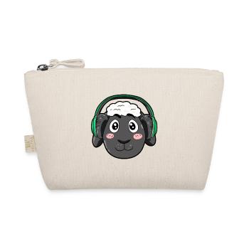 Sheep with headphones - Organic Pouch - nature - Front