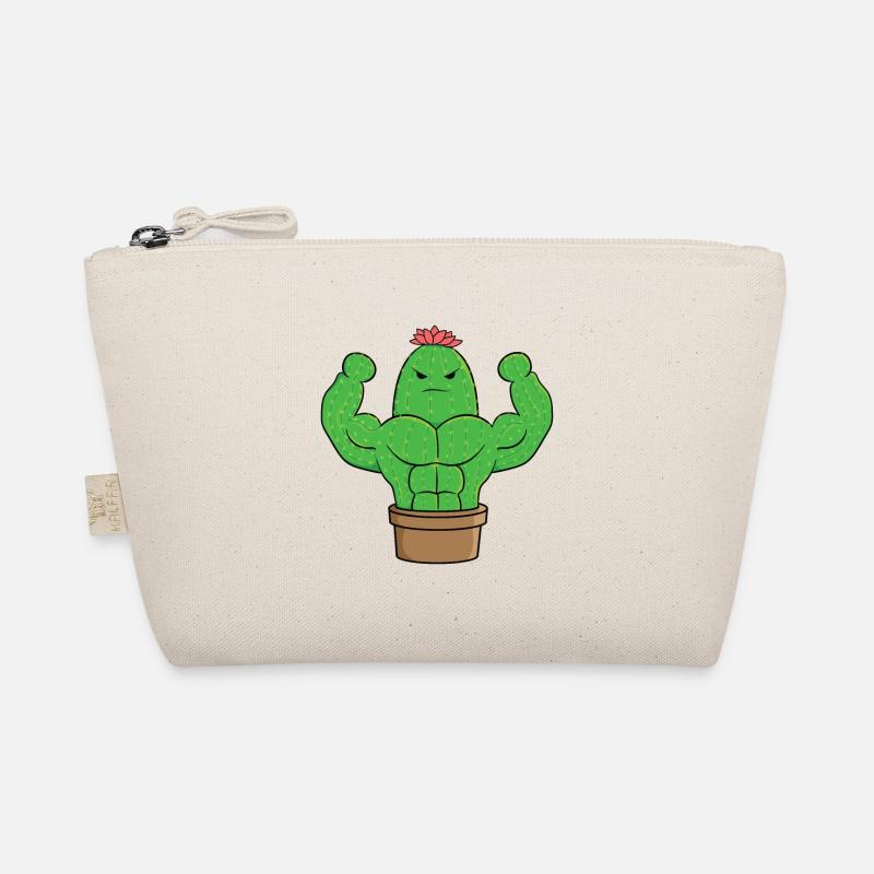 Trained Cactus Bodybuilder Gift Organic Pouch