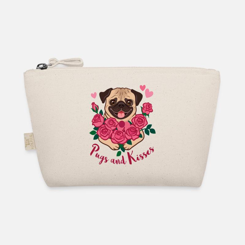 Carlin et bisous | Cochons et bisous - Trousse biologique - nature