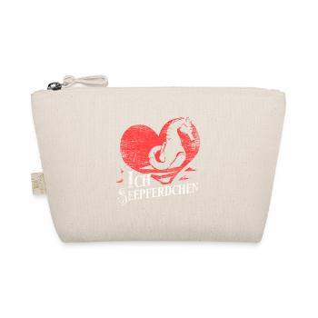 Seahorse love gift - Organic Pouch - nature - Front
