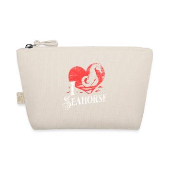 Seahorse gift - Organic Pouch - nature - Front