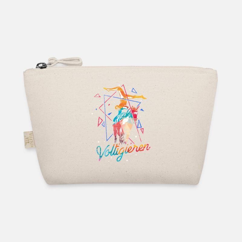 Voltigieren Pferd Geschenk - Bio-Täschchen - Natur