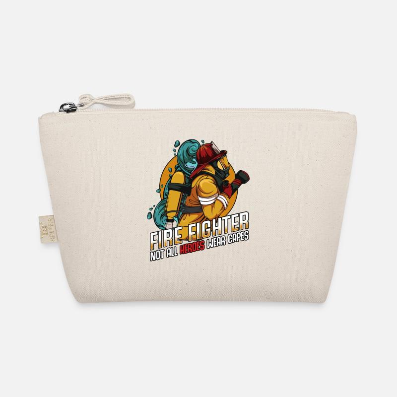 Feuerwehr Superheld Statement Sprüche Geschenkidee Bio-Täschchen