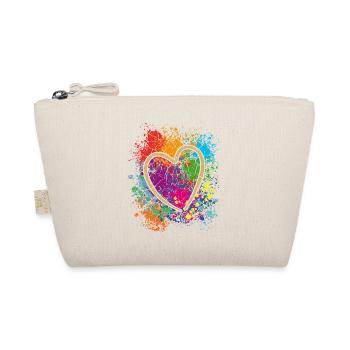 Coeur coloré Art Design Graffiti Look - Trousse biologique - nature - Devant