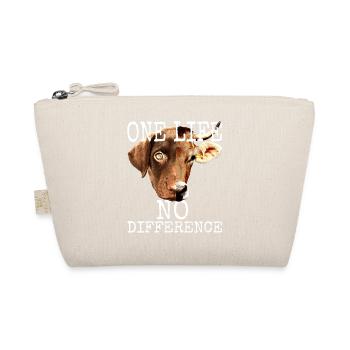 One Life No Difference Vegan Vegetan Tierschutz - Trousse biologique - nature - Devant