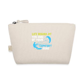 Kiteboard Kite Kiteboarding Gift Kitesurfer - Organic Pouch - nature - Front