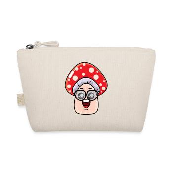 Geek mushroom cartoon - Organic Pouch - nature - Front