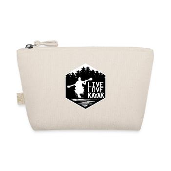 Canoe canoeing kayak kayaker white water rudder - Organic Pouch - nature - Front
