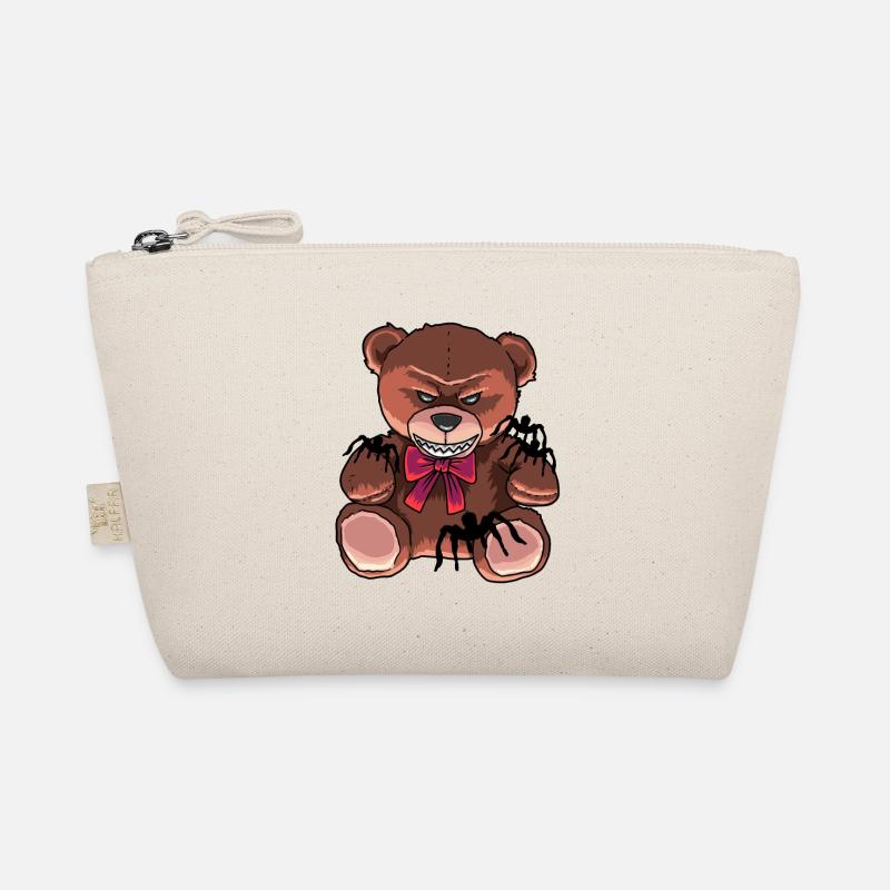 Horror Teddy Spinnen böse Bär satanisch - Bio-Täschchen - Natur