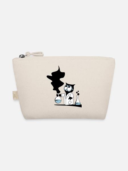 Dr rer nat Owl - Organic Pouch - nature - Front