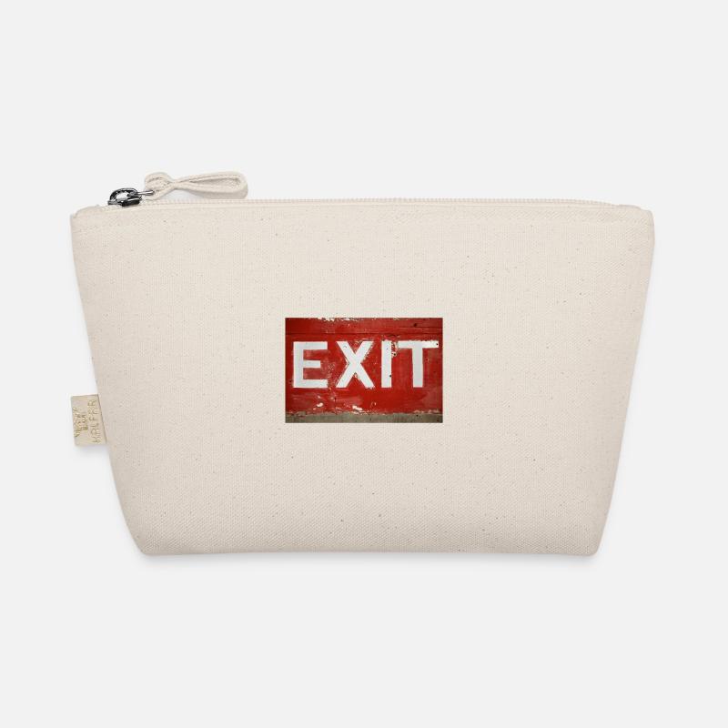 cooles exit shirt design rot Bio-Täschchen