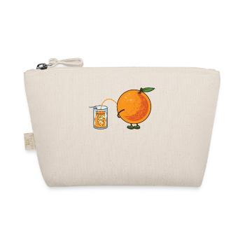 Orange pee pee Funny juice healthy - Organic Pouch - nature - Front