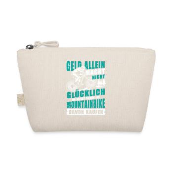 Mountainbike Mountainbiker Geld Glück Kaufen - Bio-Täschchen - Natur - Vorne