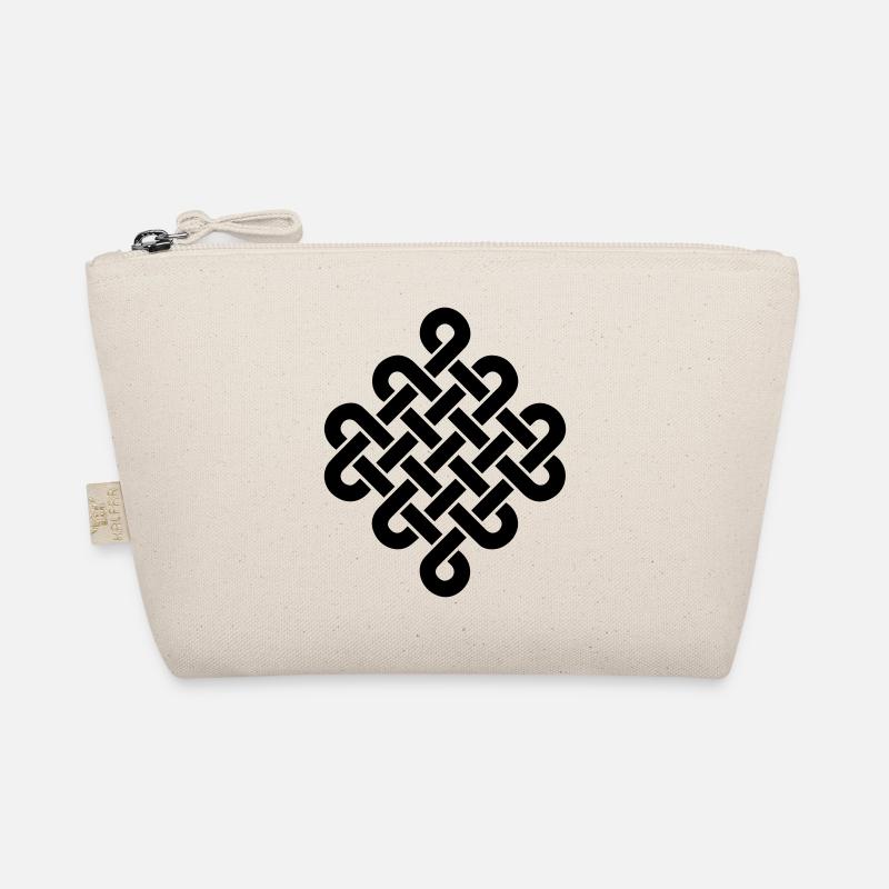 Infinity Buddhism Tibetan endless knot Celtic Organic Pouch
