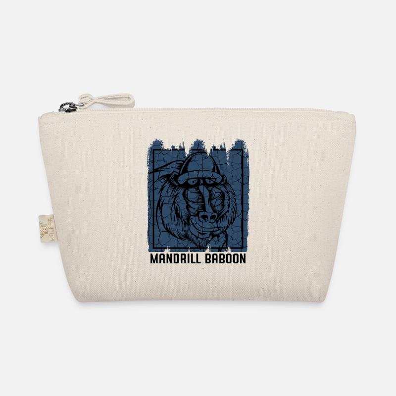 Vintage Retro Style Mandrill Affengesicht Geschenk Bio-Täschchen