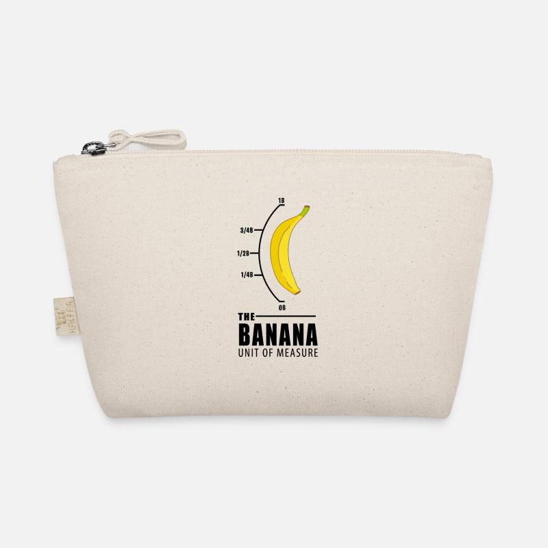 Banane Maßeinheit Gelb Nerd lustiges Geschenk - Bio-Täschchen - Natur