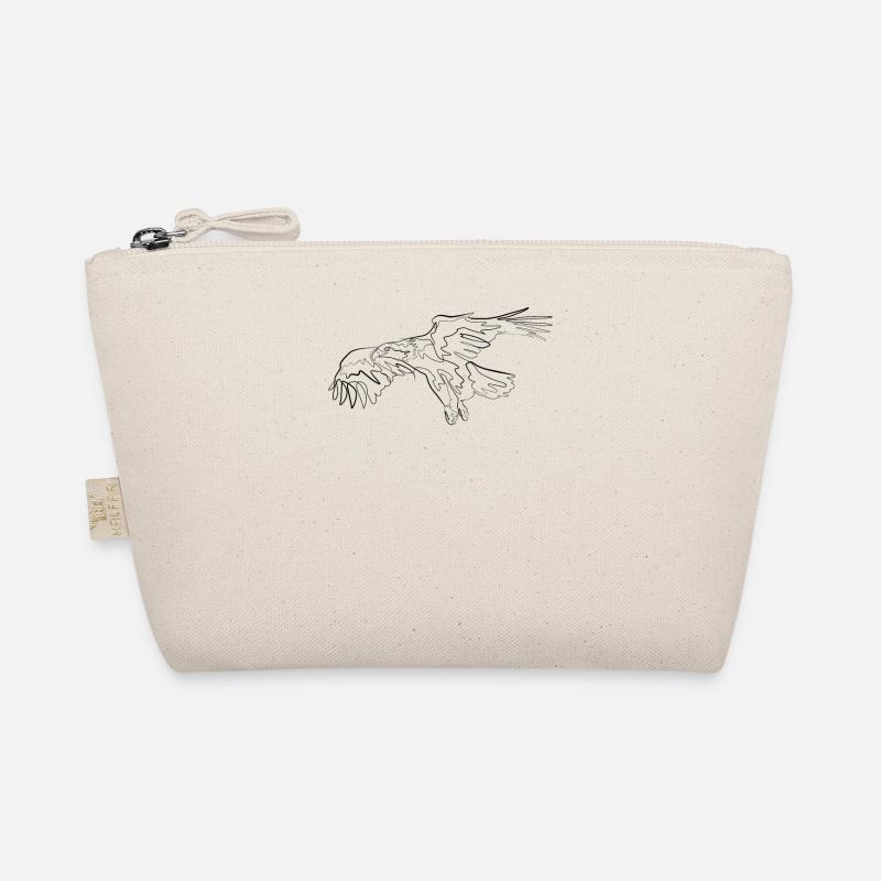 Adler Vogel - one line drawing Organic Pouch
